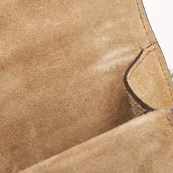 Gucci Beige GG Supreme Canvas and Suede Small Rectangular Dionysus Shoulder Bag