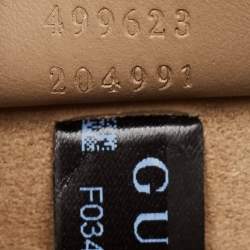 Gucci Beige GG Supreme Canvas and Suede Small Rectangular Dionysus Shoulder Bag