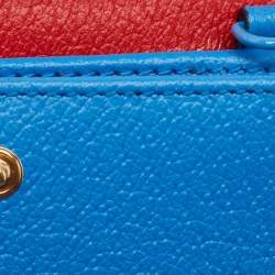 Gucci Multicolor GG Supreme Canvas and Leather Wallet On Chain