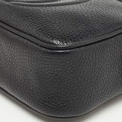 Pre Owned Gucci Black Leather Mini Soho Disco Shoulder Bag