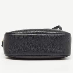 Pre Owned Gucci Black Leather Mini Soho Disco Shoulder Bag