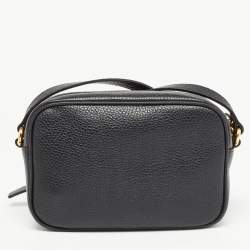 Pre Owned Gucci Black Leather Mini Soho Disco Shoulder Bag