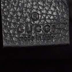 Pre Owned Gucci Black Leather Mini Soho Disco Shoulder Bag