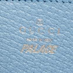 Pre Owned Gucci x Palace Blue GG-P Canvas Half-Moon Mini Bag