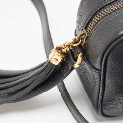 Pre Owned Gucci Black Leather Mini Soho Disco Shoulder Bag