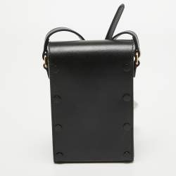 Pre Owned Gucci Black Leather Horsebit 1955 Mini Crossbody Bag