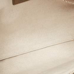 Pre Owned Gucci Beige GG Emblematic Jumbo Leather Belt Bag