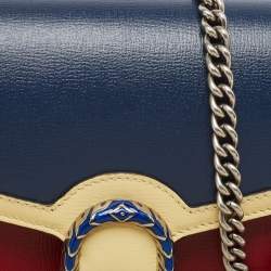 Pre Owned Gucci Tri Color Leather Mini Dionysus Shoulder Bag    