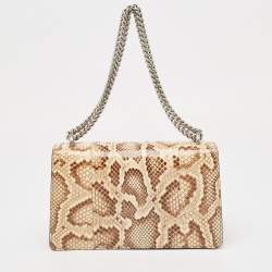Pre Owned Gucci Beige/Brown Python Small Dionysus Crystals Shoulder Bag
