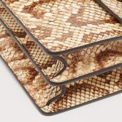 Pre Owned Gucci Beige/Brown Python Small Dionysus Crystals Shoulder Bag