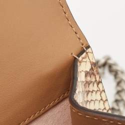 Pre Owned Gucci Beige/Brown Python Small Dionysus Crystals Shoulder Bag