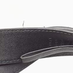 مملوكة مسبقًا Gucci Black Matelassé Leather GG Marmont Belt Bag