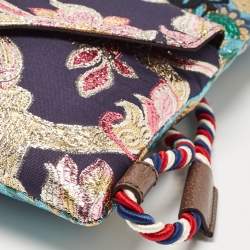 Pre Owned Gucci  Multicolor Brocade Fabric Modern Future Drawstring Backpack 