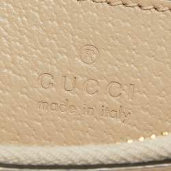 Pre Owned Gucci Beige/White GG Supreme Canvas Small Ophidia Bag