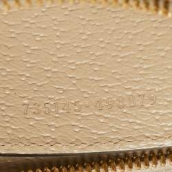 Pre Owned Gucci Beige/White GG Supreme Canvas Small Ophidia Bag