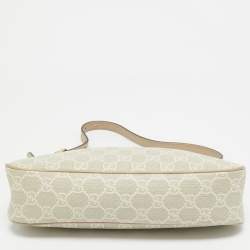 Pre Owned Gucci Beige/White GG Supreme Canvas Small Ophidia Bag