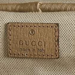 Gucci Beige GG Supreme Canvas and Leather Small Savoy Cabin Trolley