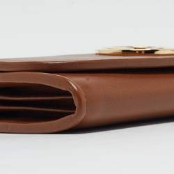 Gucci Brown Leather Blondie Wallet on Chain