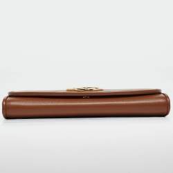 Gucci Brown Leather Blondie Wallet on Chain