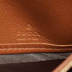 Gucci Brown Leather Blondie Wallet on Chain
