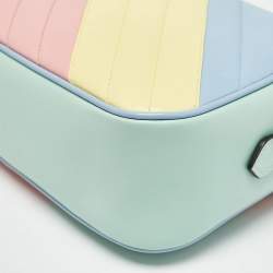 Pre Owned Gucci Multicolor Matelassé Leather Small GG Marmont Shoulder Bag