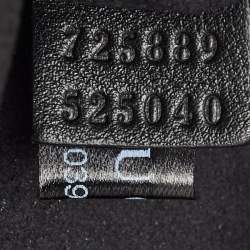 Pre Owned Gucci Black Satin Crystal Embellished Bow Broadway Clutch