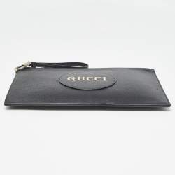 Pre Owned Gucci Black Leather Off The Grid Clutch