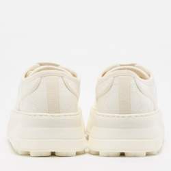 Gucci White GG Canvas Tennis 1977 Platform Sneakers Size 38.5