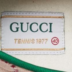 Gucci Multicolor Crystal GG Canvas Tennis 1977 Sneakers Size 40
