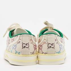 Gucci Multicolor Crystal GG Canvas Tennis 1977 Sneakers Size 40