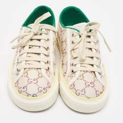 Gucci Multicolor Crystal GG Canvas Tennis 1977 Sneakers Size 40