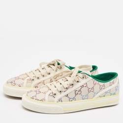 Gucci Multicolor Crystal GG Canvas Tennis 1977 Sneakers Size 40