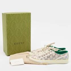 Gucci Multicolor Crystal GG Canvas Tennis 1977 Sneakers Size 40