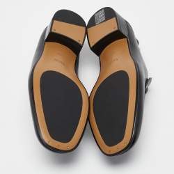 Gucci Black Leather Horsebit Foldable Loafers Size 39.5