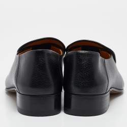 Gucci Black Leather Horsebit Foldable Loafers Size 39.5