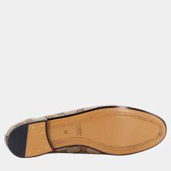 Gucci Beige GG Jordaan Loafers EU 36