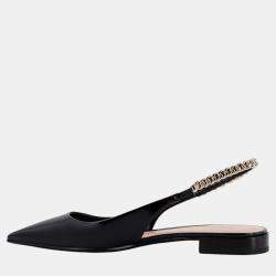Gucci Black Patent leather Signoria Ballerinas EU 36