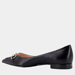 Gucci Black Leather Ballerinas EU 36