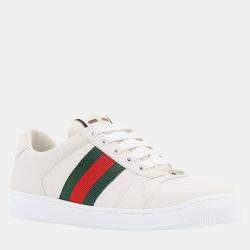 Gucci White Screener Sneakers EU 36