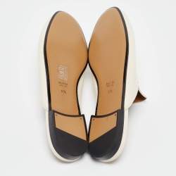 Gucci Cream Leather Princetown Mules Size 41.5