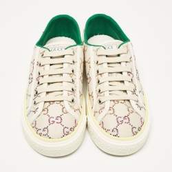 Gucci Multicolor Crystal GG Canvas Tennis 1977 Sneakers Size 38.5