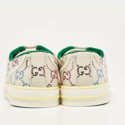 Gucci Multicolor Crystal GG Canvas Tennis 1977 Sneakers Size 38.5