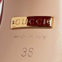 Gucci Red Leather GG Marmont Platform Sandals Size 36