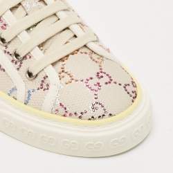 Gucci Multicolor Crystal GG Canvas Tennis 1977 Sneakers Size 38