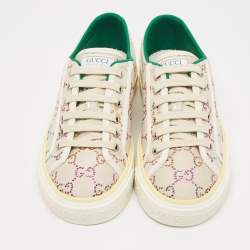 Gucci Multicolor Crystal GG Canvas Tennis 1977 Sneakers Size 38