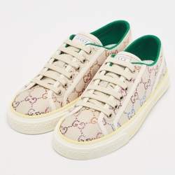 Gucci Multicolor Crystal GG Canvas Tennis 1977 Sneakers Size 38