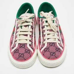 Gucci Pink GG Canvas Tennis 1977 Sneakers Size 36.5