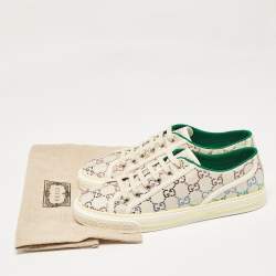 Gucci Multicolor Crystal GG Canvas Tennis 1977 Sneakers Size 42