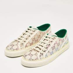 Gucci Multicolor Crystal GG Canvas Tennis 1977 Sneakers Size 42