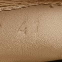 Gucci Cream Leather Vintage Logo Rhyton Sneakers Size 41